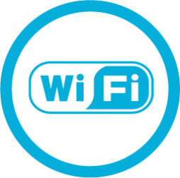WIFI地铁车站的蓝色图标