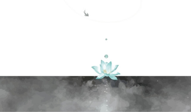 矢量中国风水墨游龙