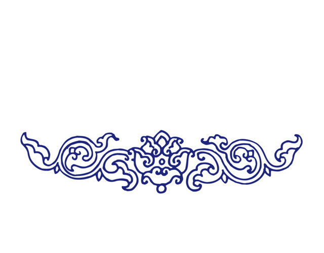 青花花纹