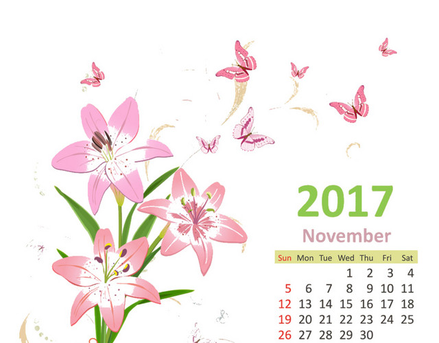 花纹日历册
