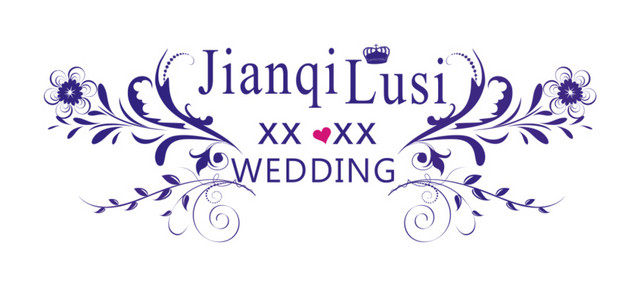 矢量花纹与字母LOGO