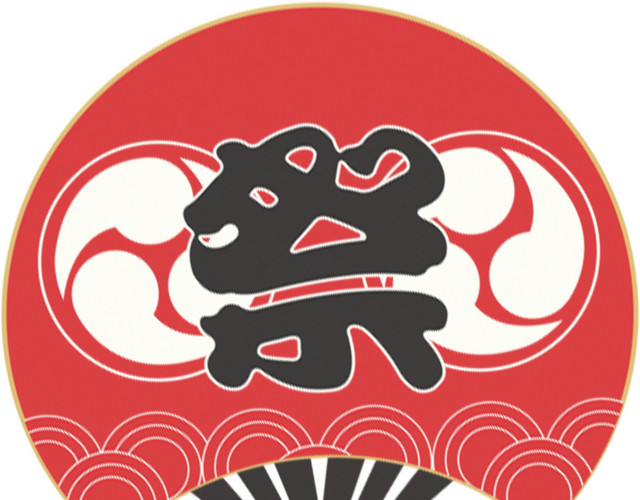 日系圆扇
