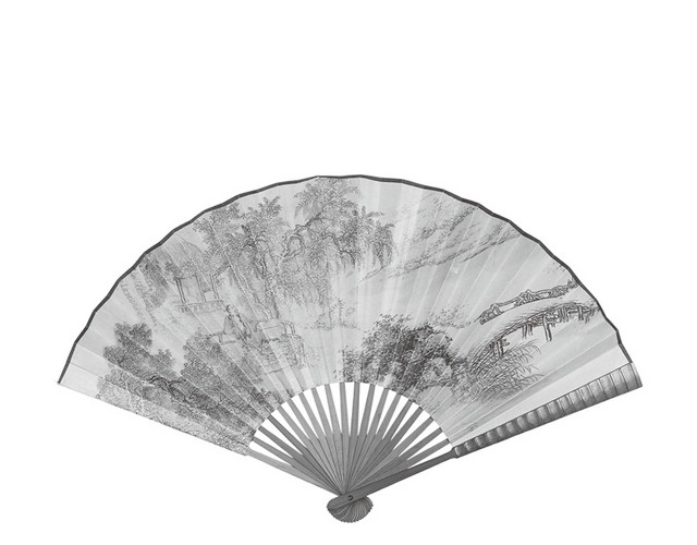 水墨扇子