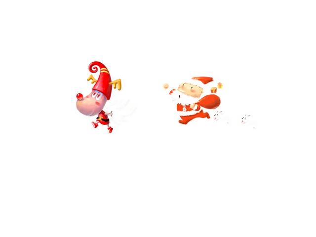 卡通圣诞小人透明PNG