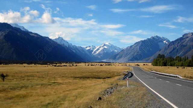 库克山 山 南部 冰川 和平 AORAKI 新西兰 景观