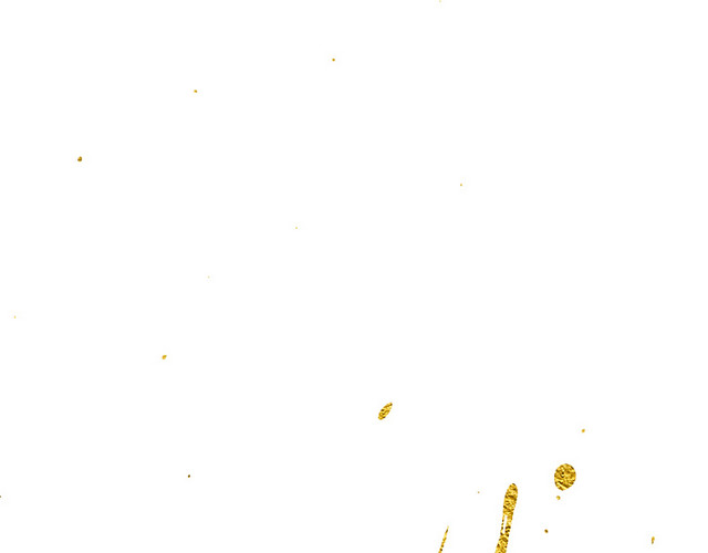 金色毛笔墨迹矢量素材