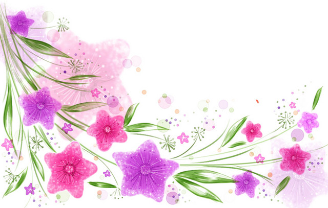 粉紫色花藤