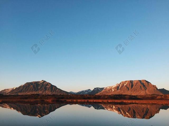 高清壁纸高山湖泊大自然平静的湖面背景图片