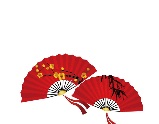 矢量中式扇子