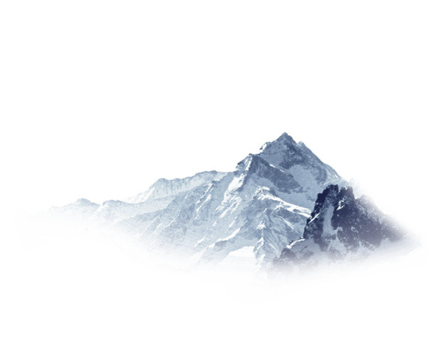 朦胧远山