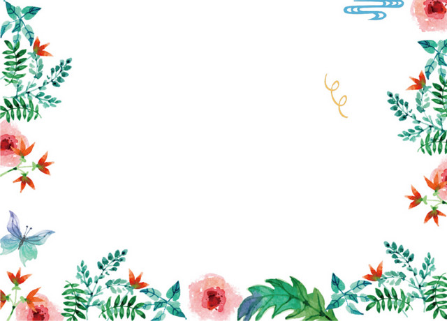 情人节创意浪漫花朵边框