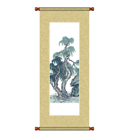 青松国画画轴