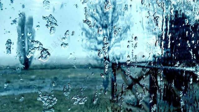 旅游自然窗外雨景背景图片