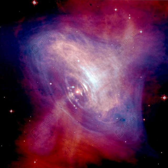 蟹状星云科技自然宇宙背景图片