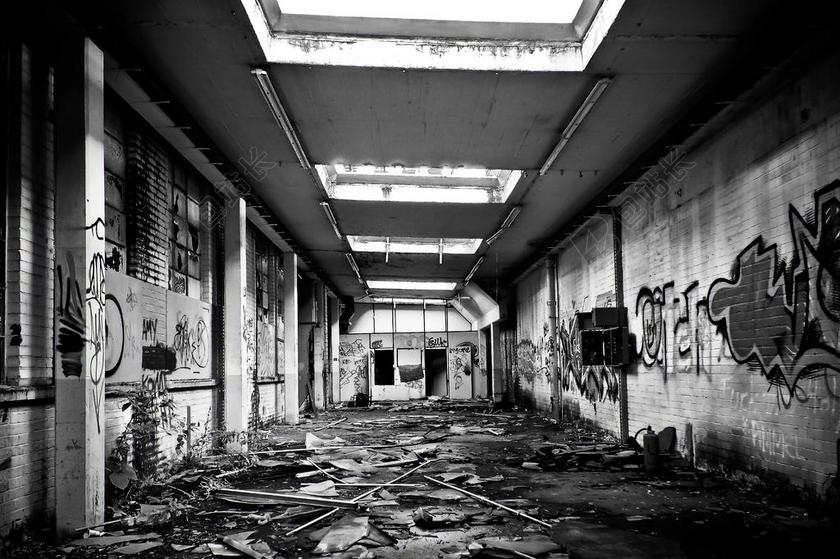 丢失的地方 工厂 老 离开 工业建筑 失效 废墟 建设 老厂