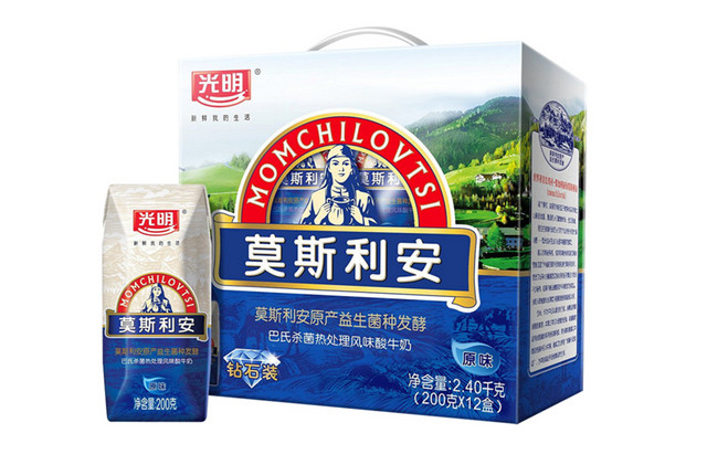 莫斯安利酸奶包装