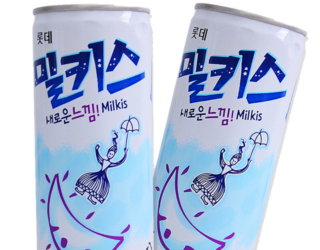 乐天牛奶苏打碳酸饮料