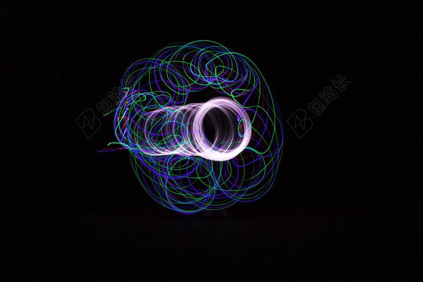 圆顶光投影创意设计背景图片