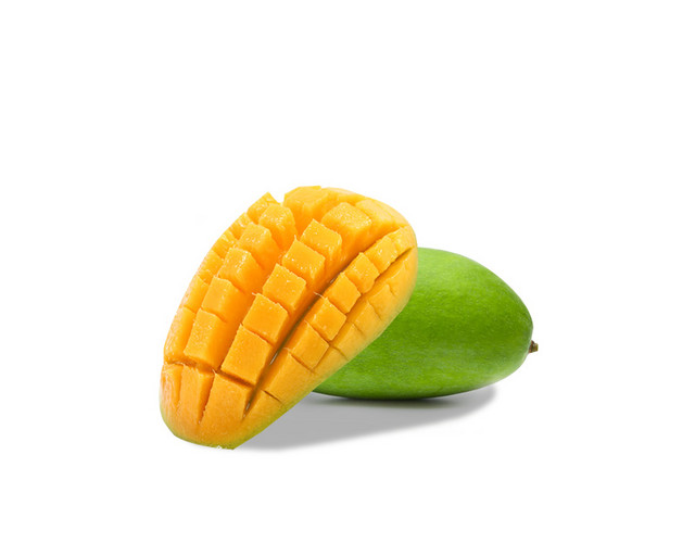 剖开芒果
