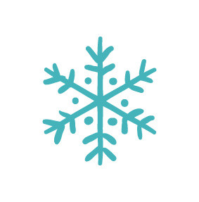 冬季雪花矢量图素材