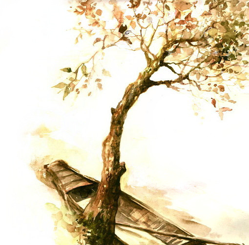 唯美古风手绘插画