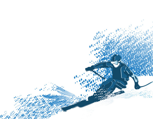 矢量滑雪和雪浪