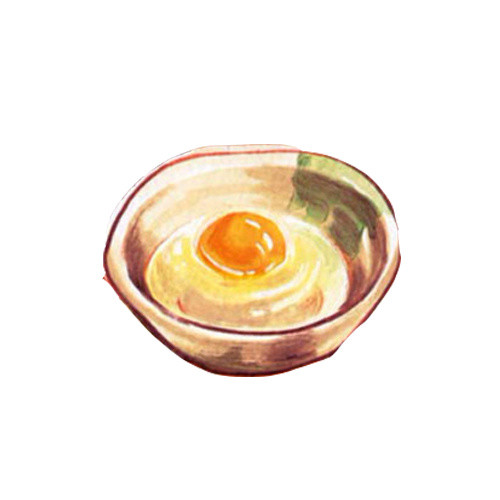 打鸡蛋手绘画素材图片