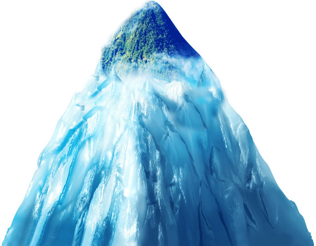 高高冰雪山峰