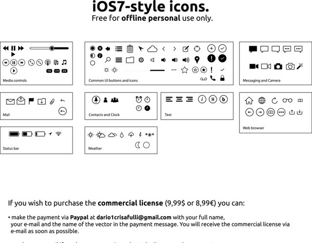 矢量IOS7系统ICON