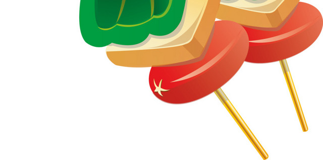 矢量小吃素材