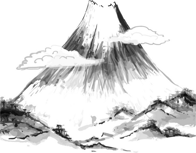 水墨山水素材