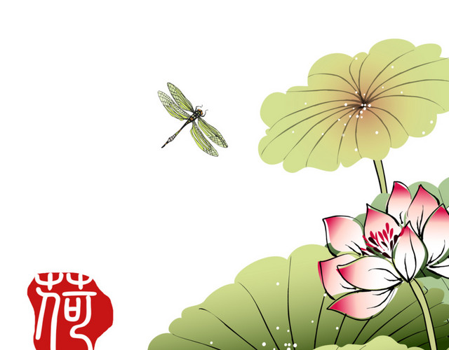 荷花素材