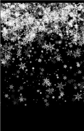 雪花漂浮素材
