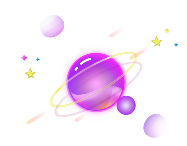 炫彩幻想之光星球星空