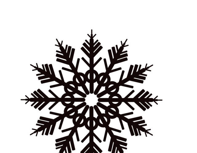 雪花花纹素材