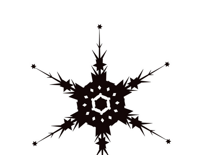复古雪花花纹素材