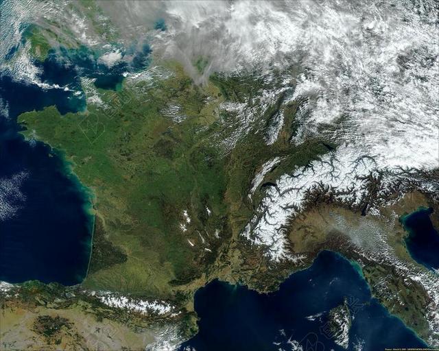 欧洲宇宙鸟瞰海洋全景图背景图片