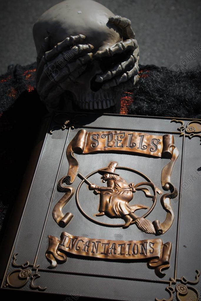 摄影唯美万圣节道具背景图片