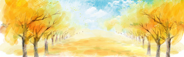 手绘背影毕业季文艺BANNER
