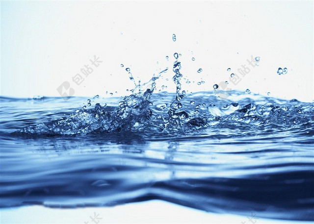 蓝色水浪动感水纹背景