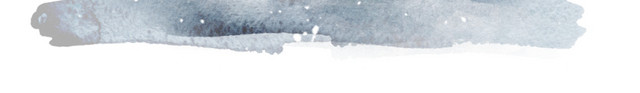 圣诞节手绘清新狐狸在屋外漫步雪景素材