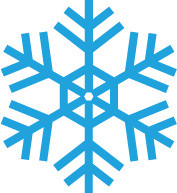 蓝色雪花底纹素材