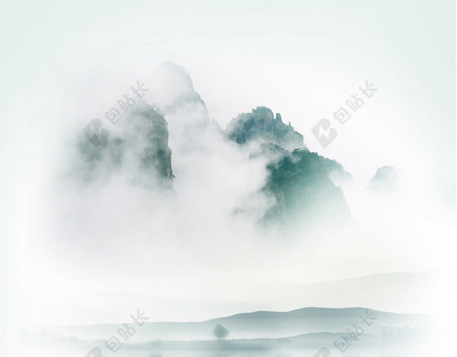 水墨中国风 H5分层背景