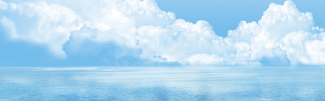 蓝天白云背景BANNER