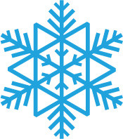蓝色雪花线条纹素材