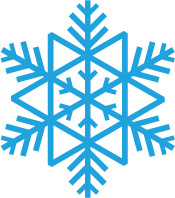 蓝色雪花线条纹素材