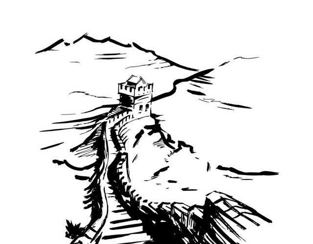 中国著名建筑矢量素材