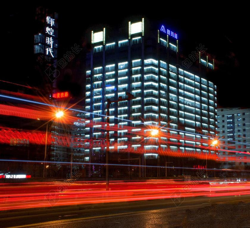 摄影唯美城市的夜景背景图片