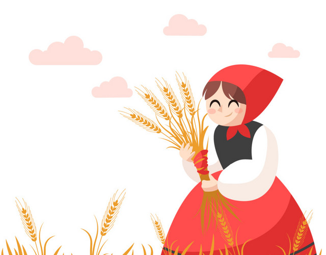 麦穗女孩PNG下载
