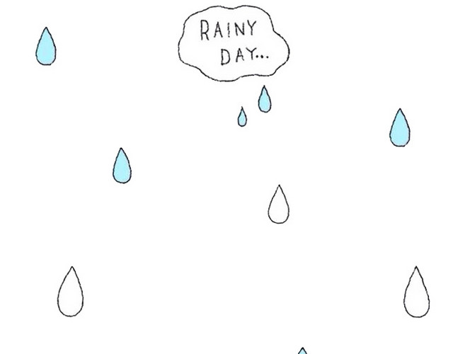卡通雨滴
